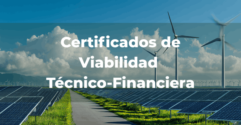 Certificados proyectos energía